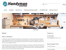 Tablet Screenshot of handymancourses.co.za